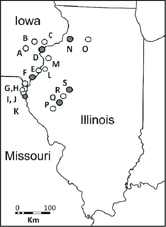 Map of Yellow Mud Turtle populations